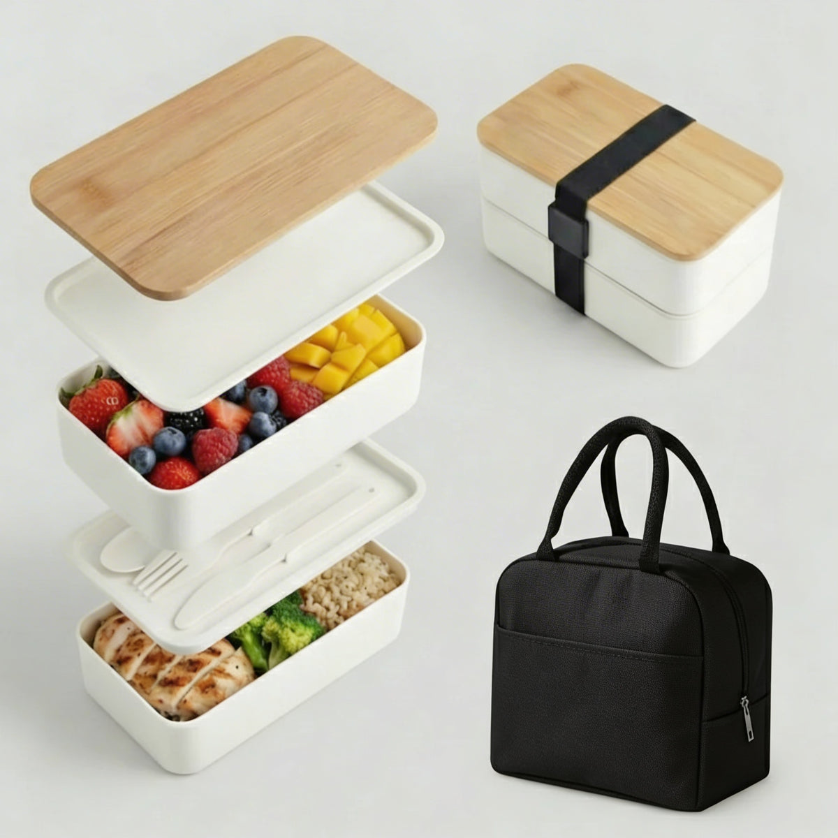 Bento Box Clásica + Bolso de regalo