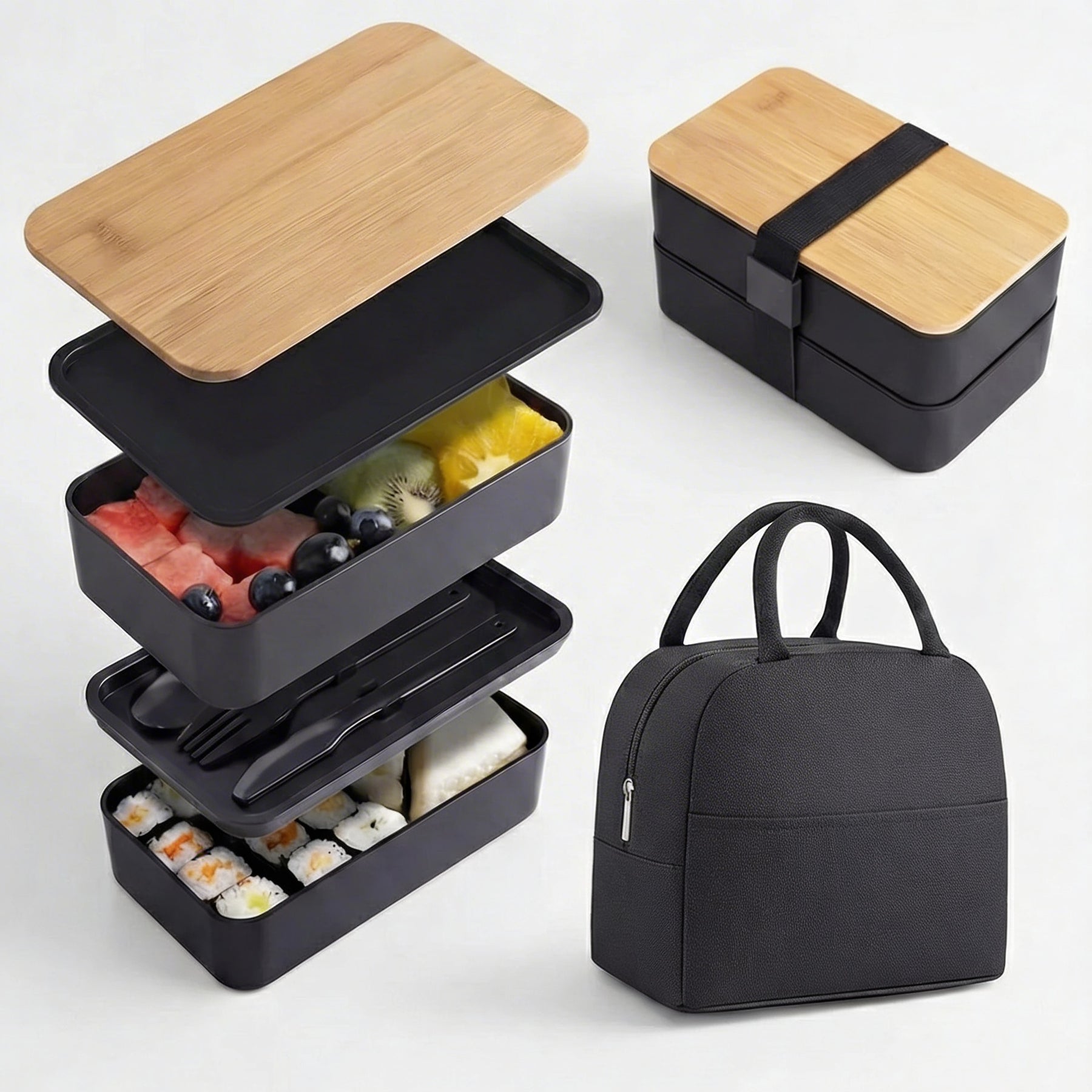 Bento Box Clásica + Bolso de regalo
