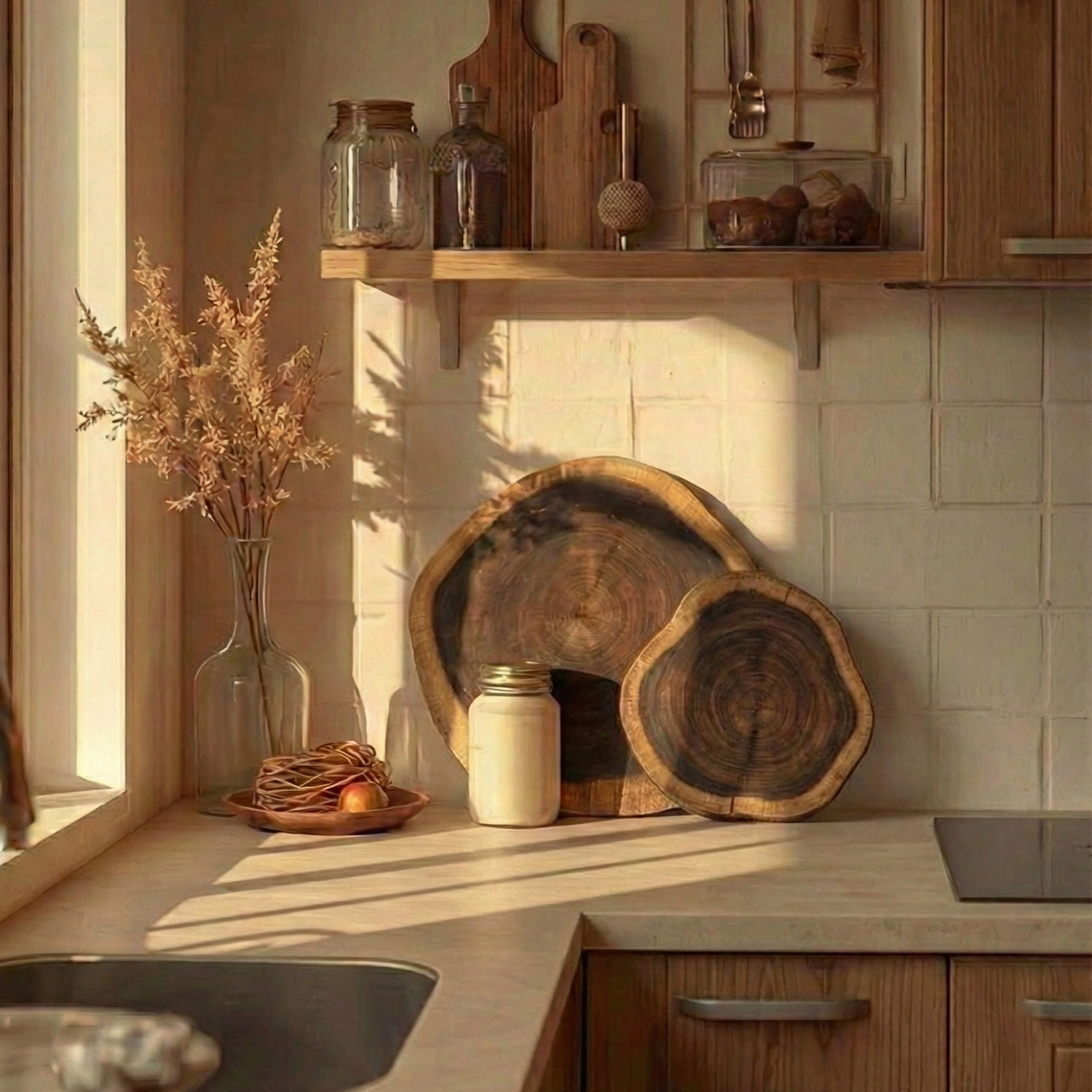 Tabla Rústica 100% Madera de Acacia